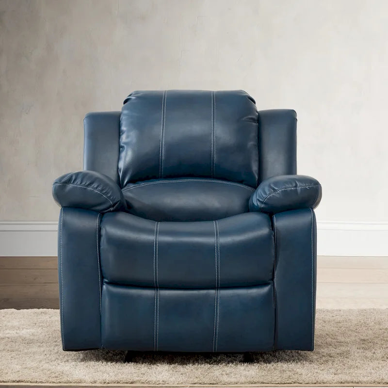Fauteuil inclinable en similicuir et gel Charlotte pour salon