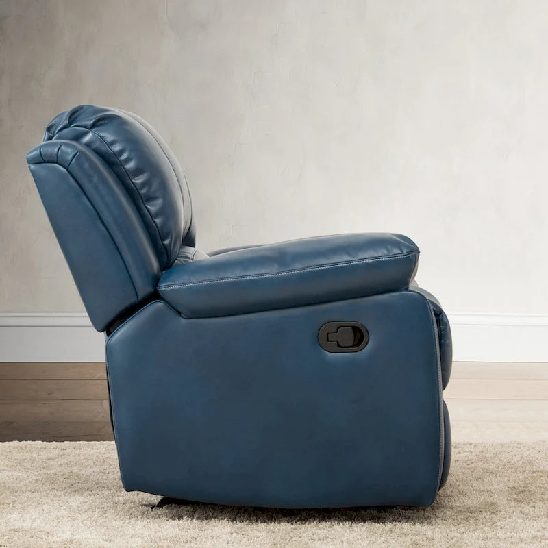 Fauteuil inclinable en similicuir et gel Charlotte pour salon