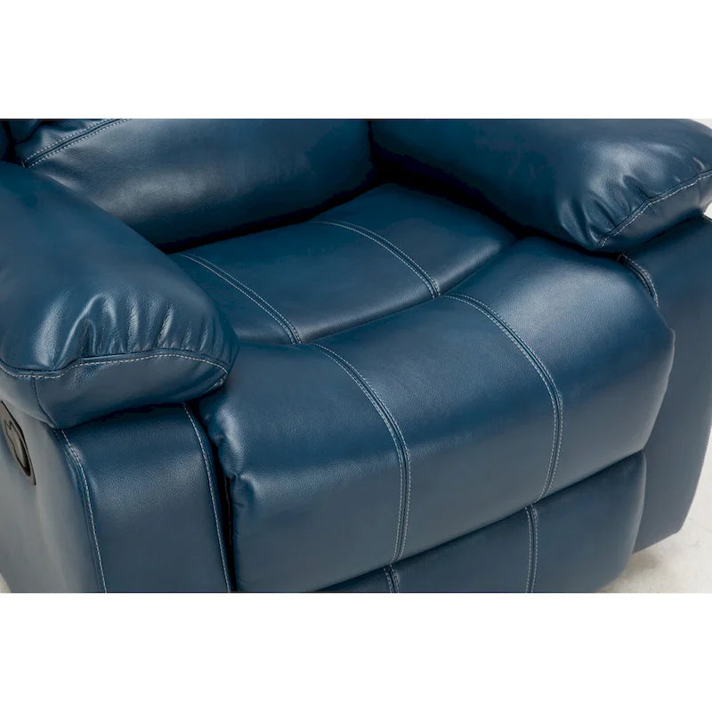 Fauteuil inclinable en similicuir et gel Charlotte pour salon