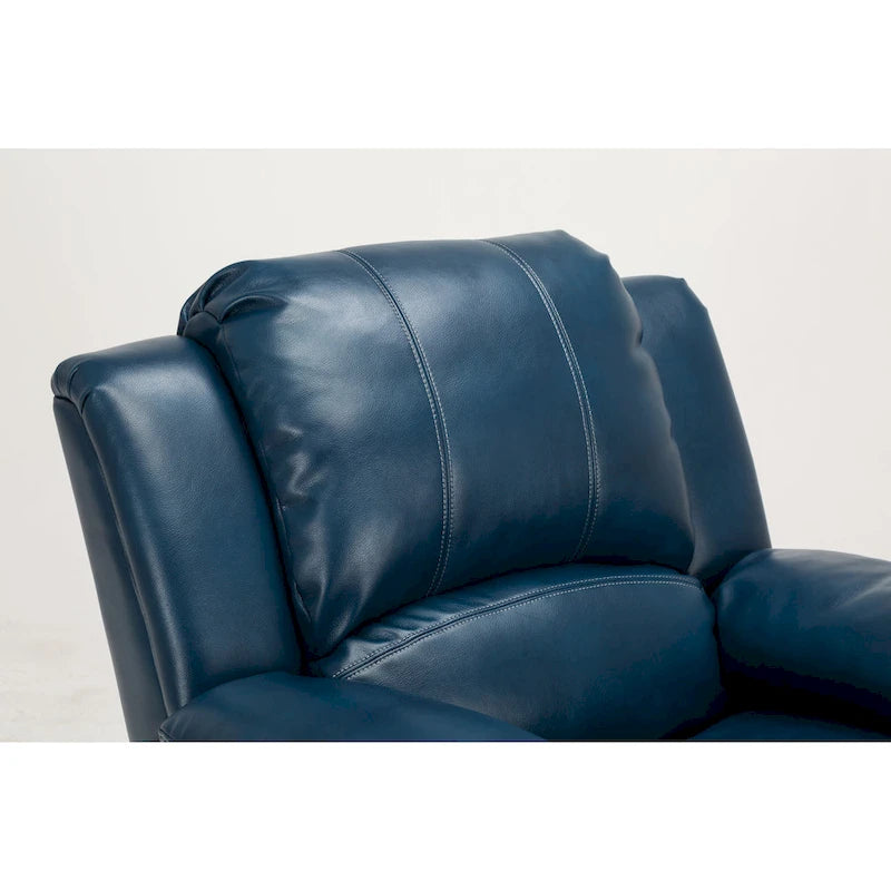 Fauteuil inclinable en similicuir et gel Charlotte pour salon