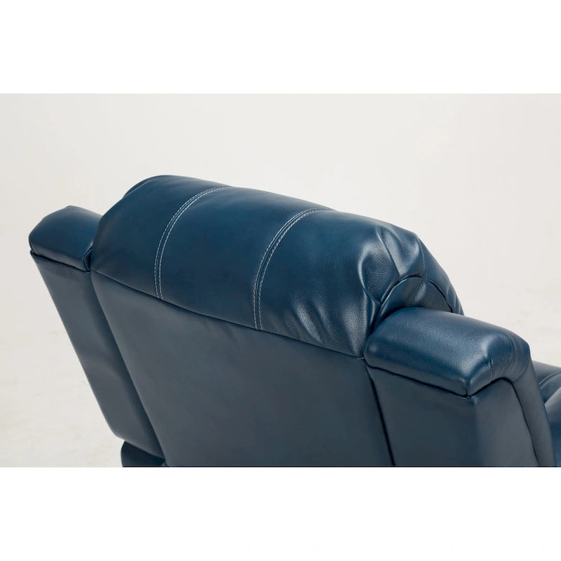 Fauteuil inclinable en similicuir et gel Charlotte pour salon