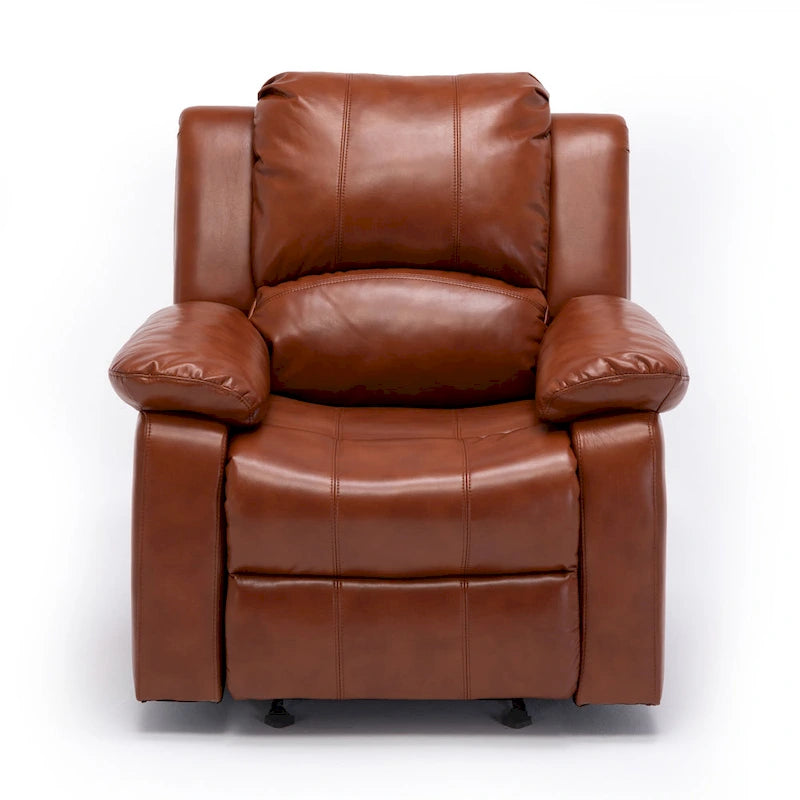 Fauteuil inclinable en similicuir et gel Charlotte pour salon