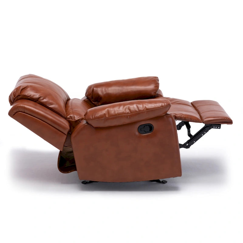 Fauteuil inclinable en similicuir et gel Charlotte pour salon