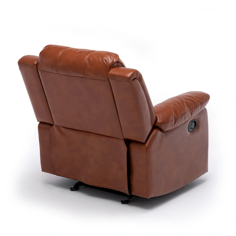 Fauteuil inclinable en similicuir et gel Charlotte pour salon