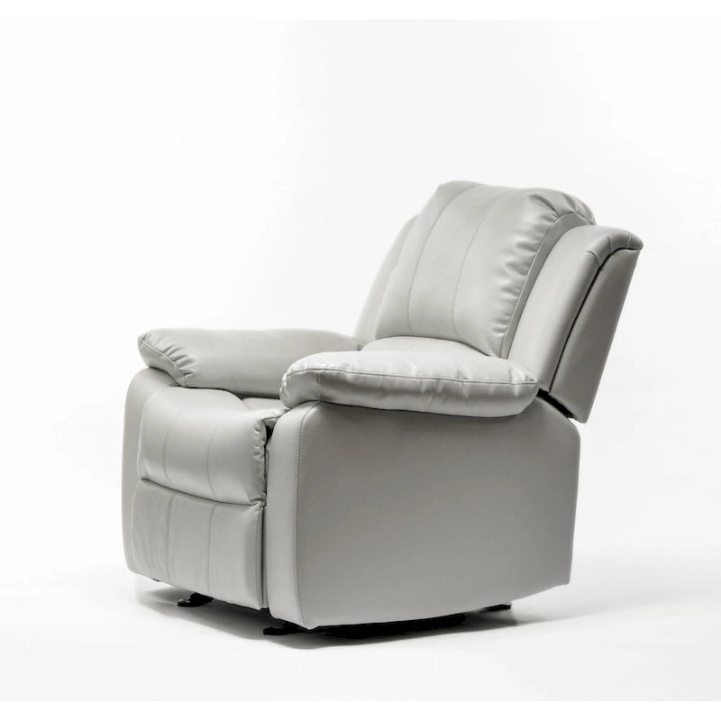 Fauteuil inclinable en similicuir et gel Charlotte pour salon