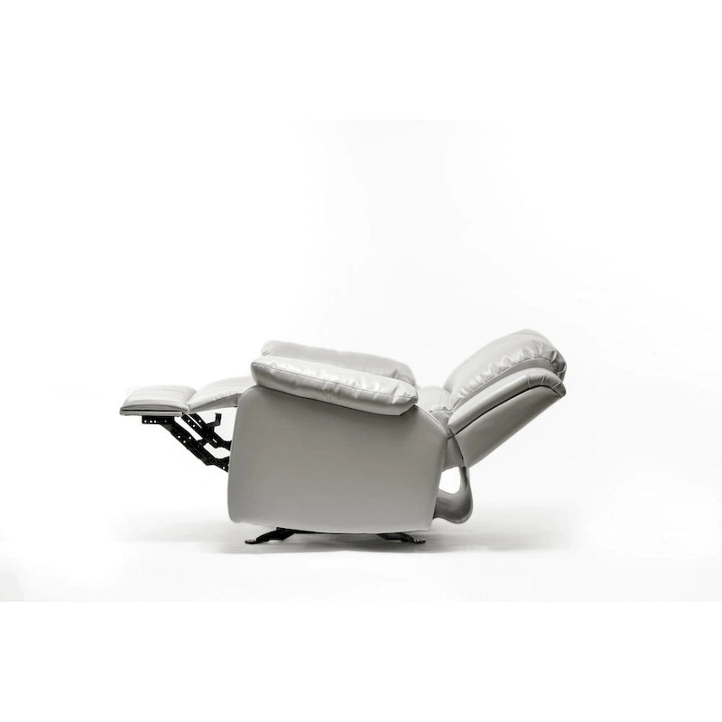 Fauteuil inclinable en similicuir et gel Charlotte pour salon