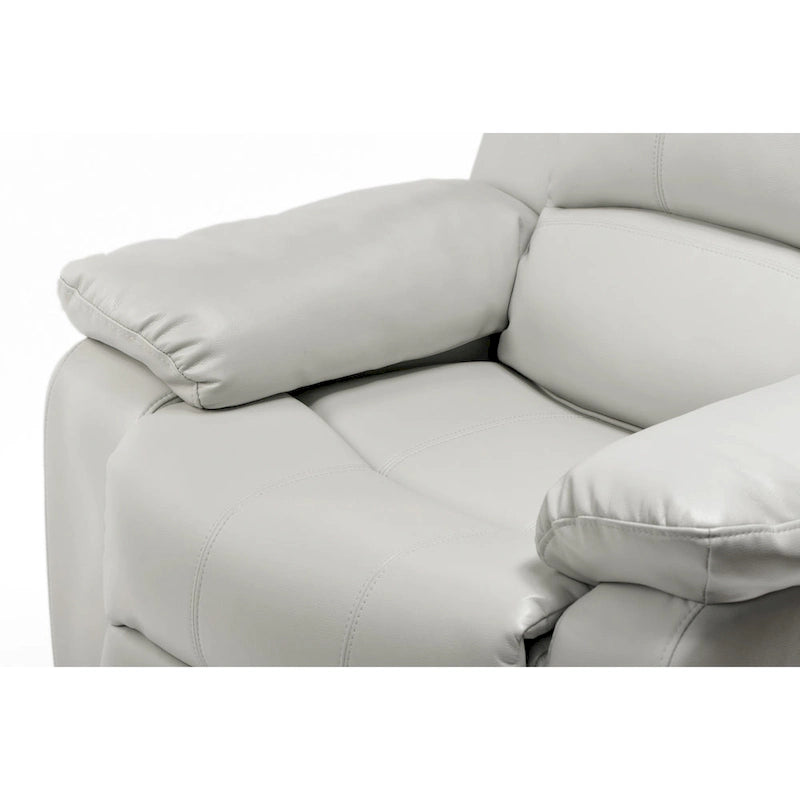 Fauteuil inclinable en similicuir et gel Charlotte pour salon