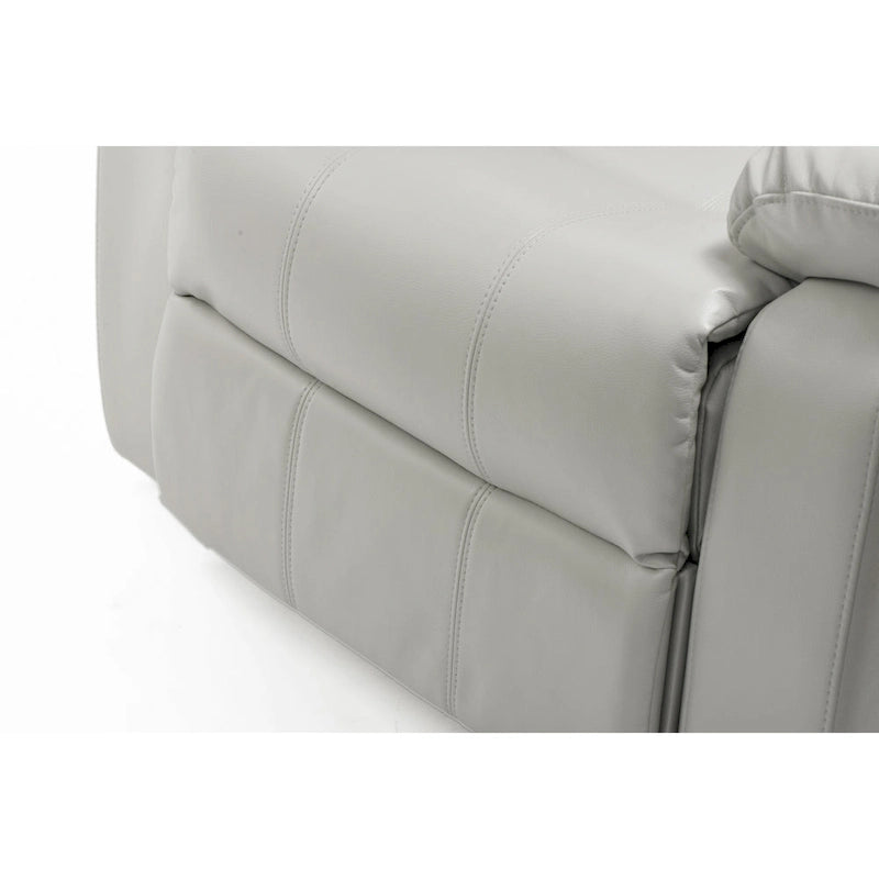 Fauteuil inclinable en similicuir et gel Charlotte pour salon