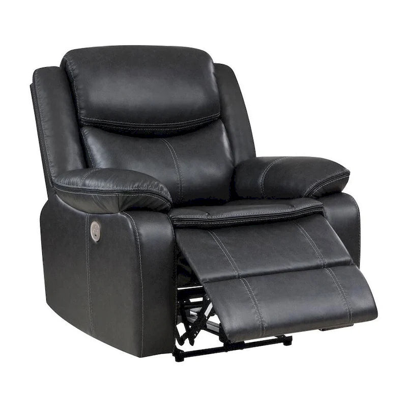 Fauteuil inclinable électrique McLean gris foncé