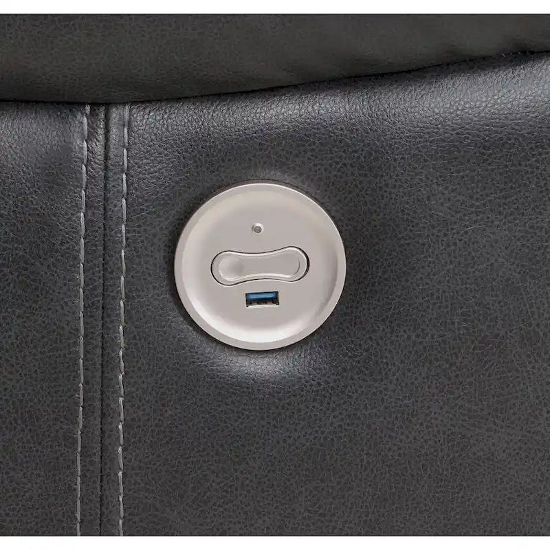 Fauteuil inclinable électrique McLean gris foncé