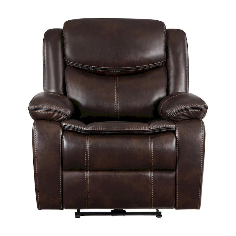Fauteuil inclinable électrique McLean marron foncé