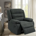 Fauteuil inclinable manuel en velours côtelé de coton surdimensionné avec accoudoirs larges