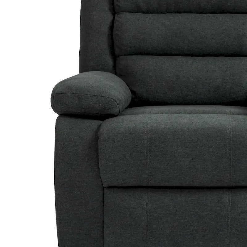 Fauteuil inclinable manuel en velours côtelé de coton surdimensionné avec accoudoirs larges