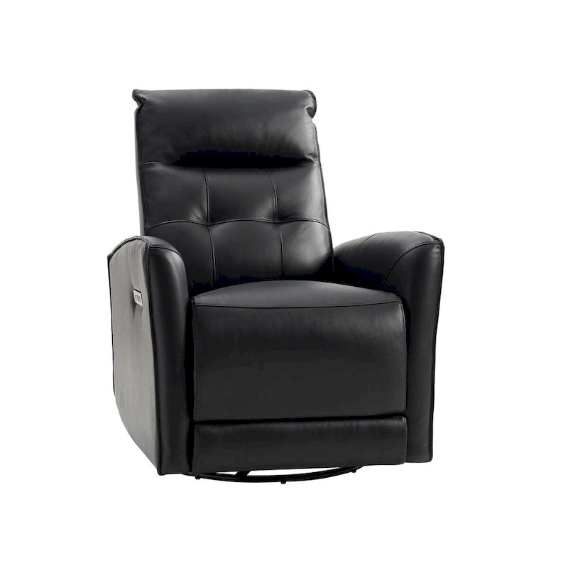 Fauteuil inclinable électrique Alberto Mordern en cuir véritable avec port de chargement USB par HULALA HOME