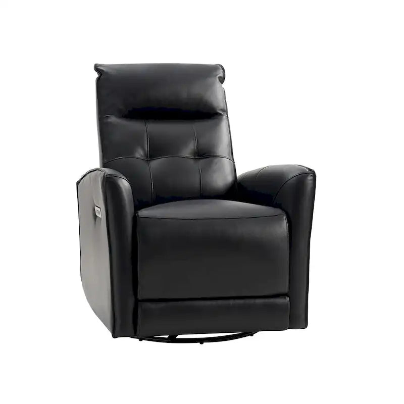 Fauteuil inclinable électrique Alberto Mordern en cuir véritable avec port de chargement USB par HULALA HOME