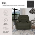 Fauteuil inclinable électrique Iris avec appuie-tête électrique par Flexsteel