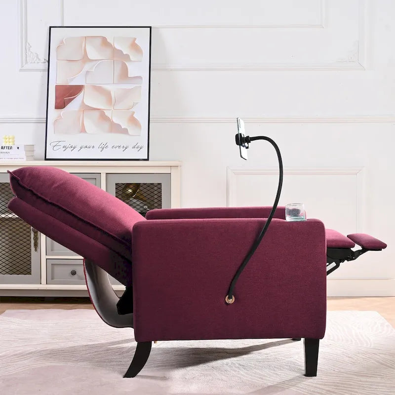 Fauteuils inclinables pour adultes, canapé inclinable réglable avec support de téléphone portable et porte-gobelet