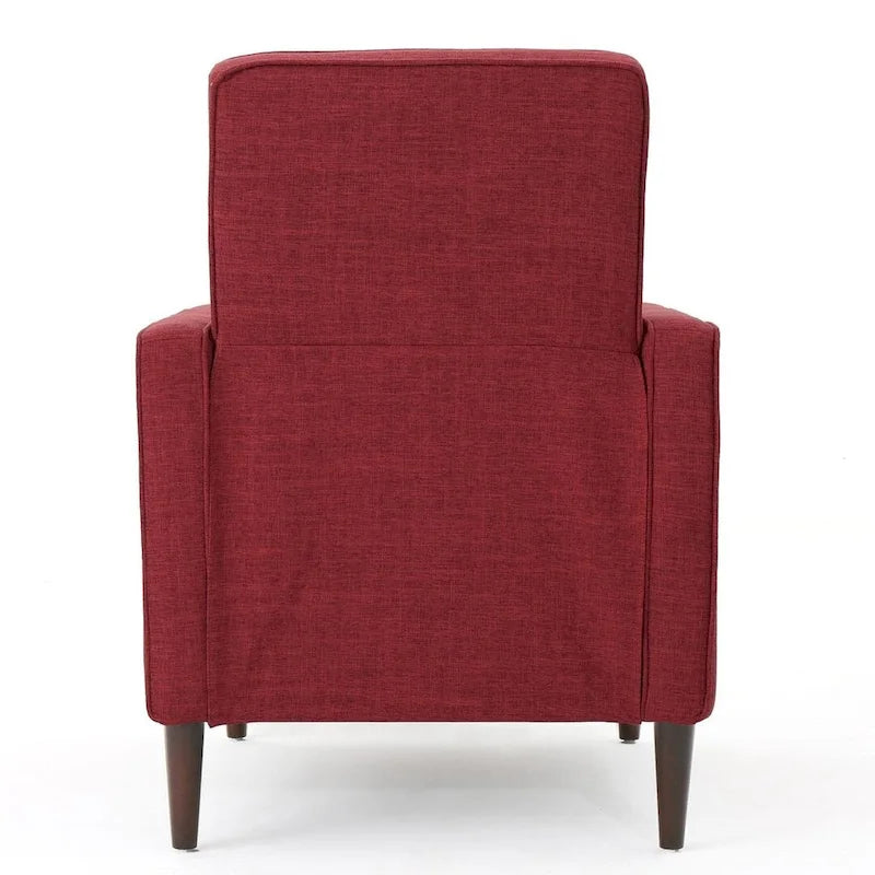 Fauteuil inclinable en tissu de style Mid-Century Modern avec pieds en bouleau de Christopher Knight Home