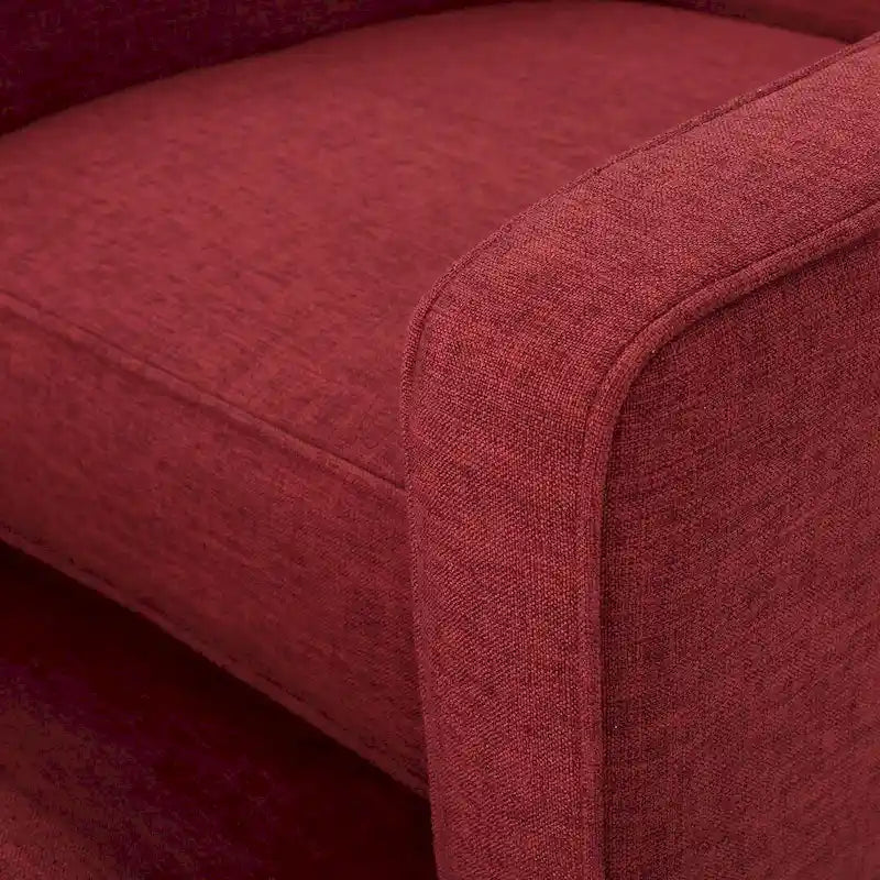 Fauteuil inclinable en tissu de style Mid-Century Modern avec pieds en bouleau de Christopher Knight Home