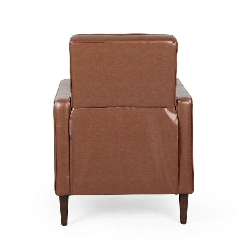 Fauteuil inclinable en tissu de style Mid-Century Modern avec pieds en bouleau de Christopher Knight Home