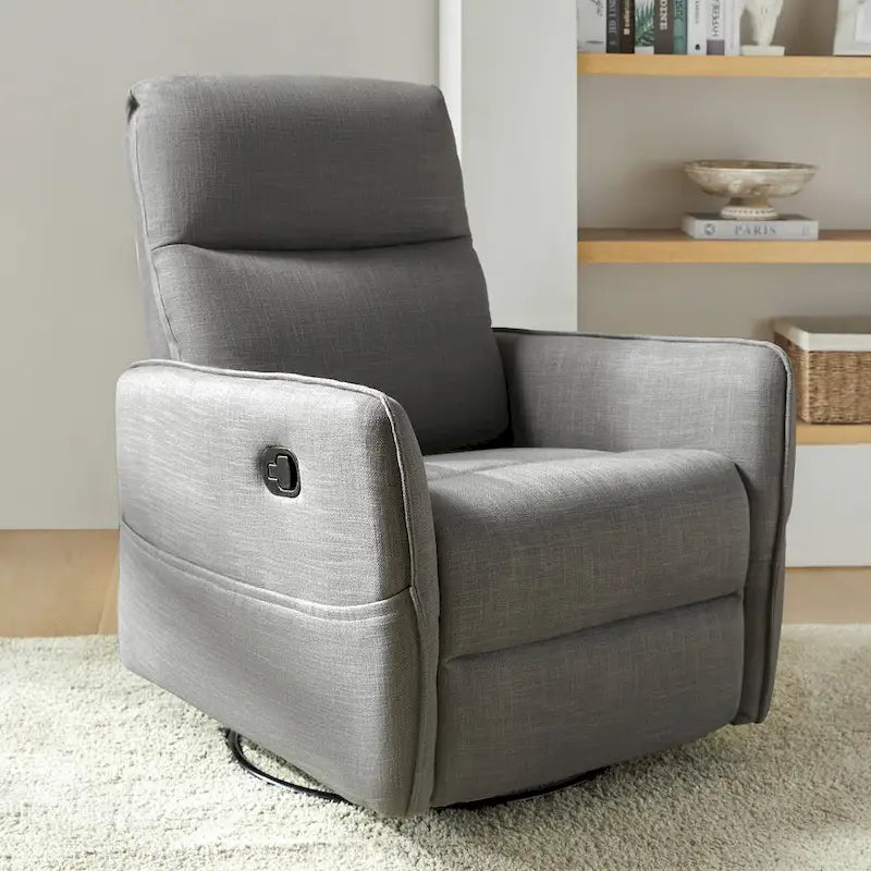 Fauteuil inclinable pivotant Curtis avec deux poches latérales par HULALA HOME