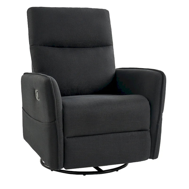 Fauteuil inclinable pivotant Curtis avec deux poches latérales par HULALA HOME