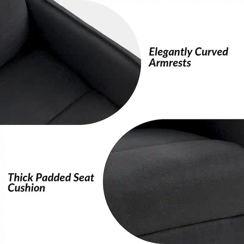 Fauteuil inclinable pivotant Curtis avec deux poches latérales par HULALA HOME