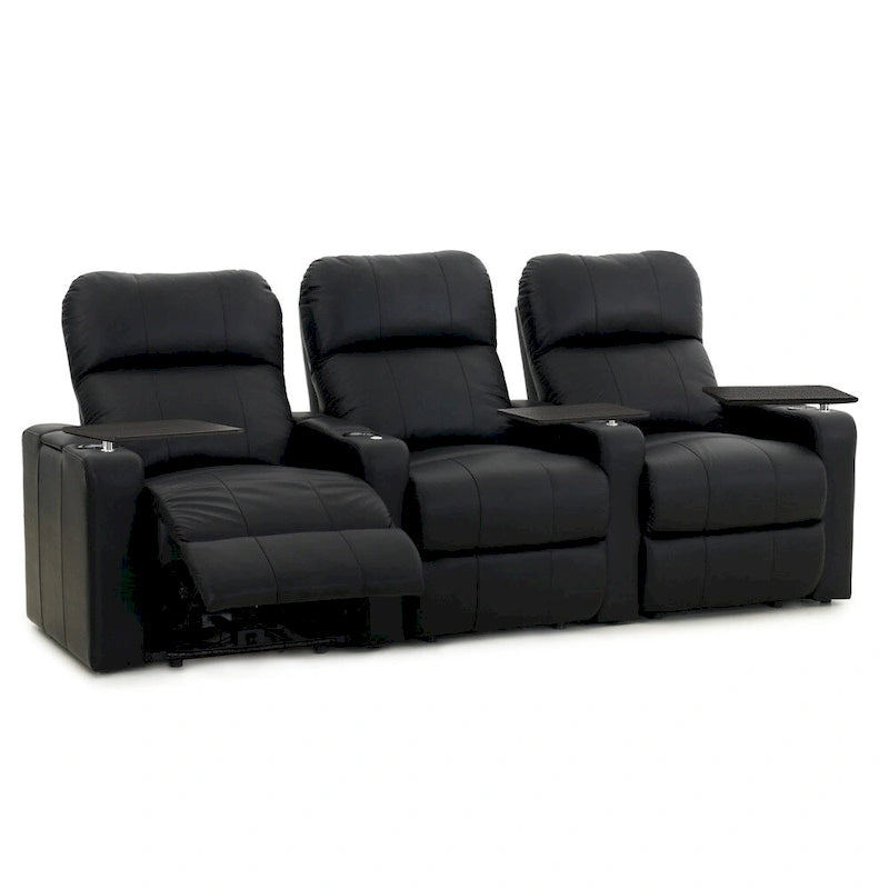 Ensemble de fauteuils de cinéma maison en cuir Octane Turbo XL700 Power (rangée de 3)
