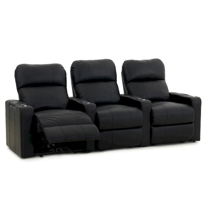 Ensemble de fauteuils de cinéma maison en cuir Octane Turbo XL700 Power (rangée de 3)
