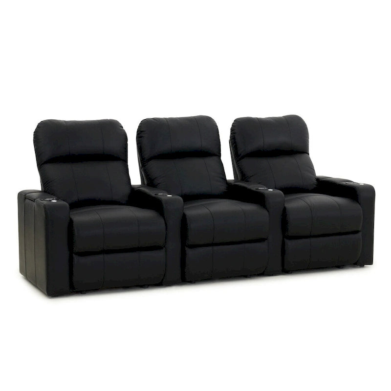 Ensemble de fauteuils de cinéma maison en cuir Octane Turbo XL700 Power (rangée de 3)