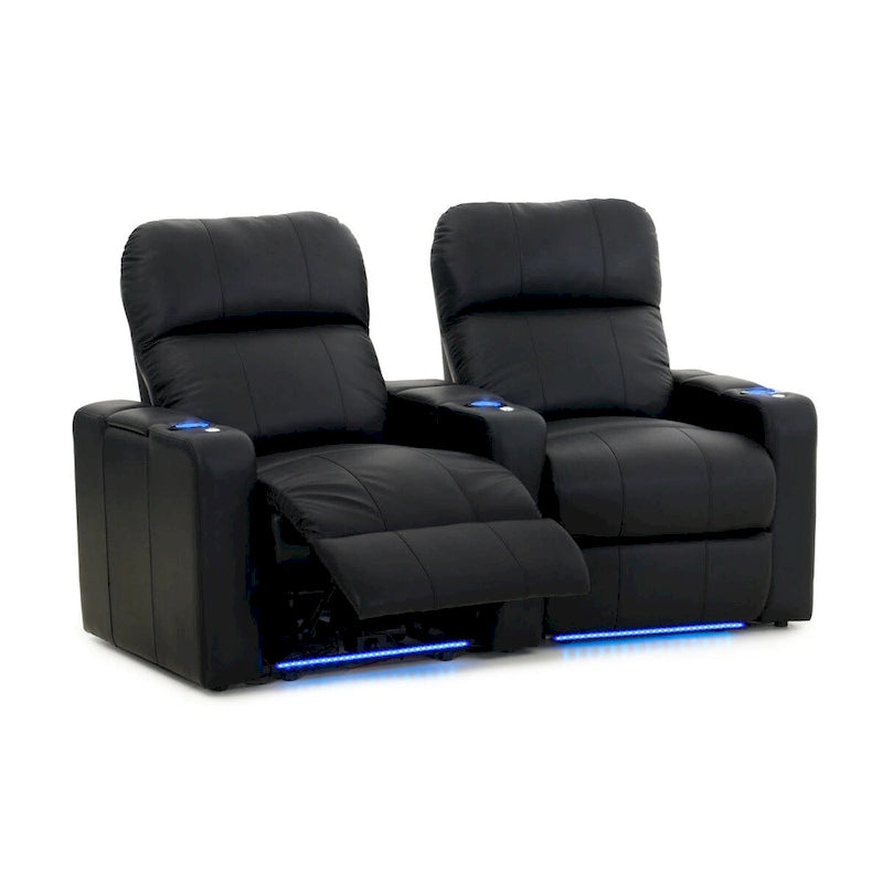 Ensemble de sièges de cinéma maison en cuir motorisés Octane Turbo XL700 (rangée de 2)