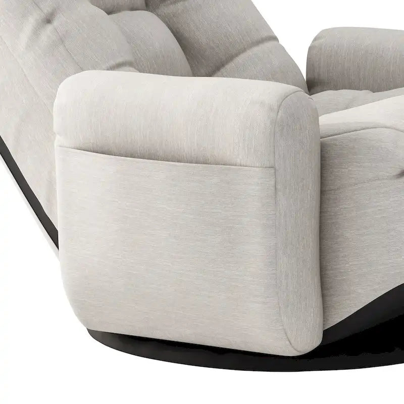 Fauteuils de relaxation gris avec appui-tête et support lombaire réglables