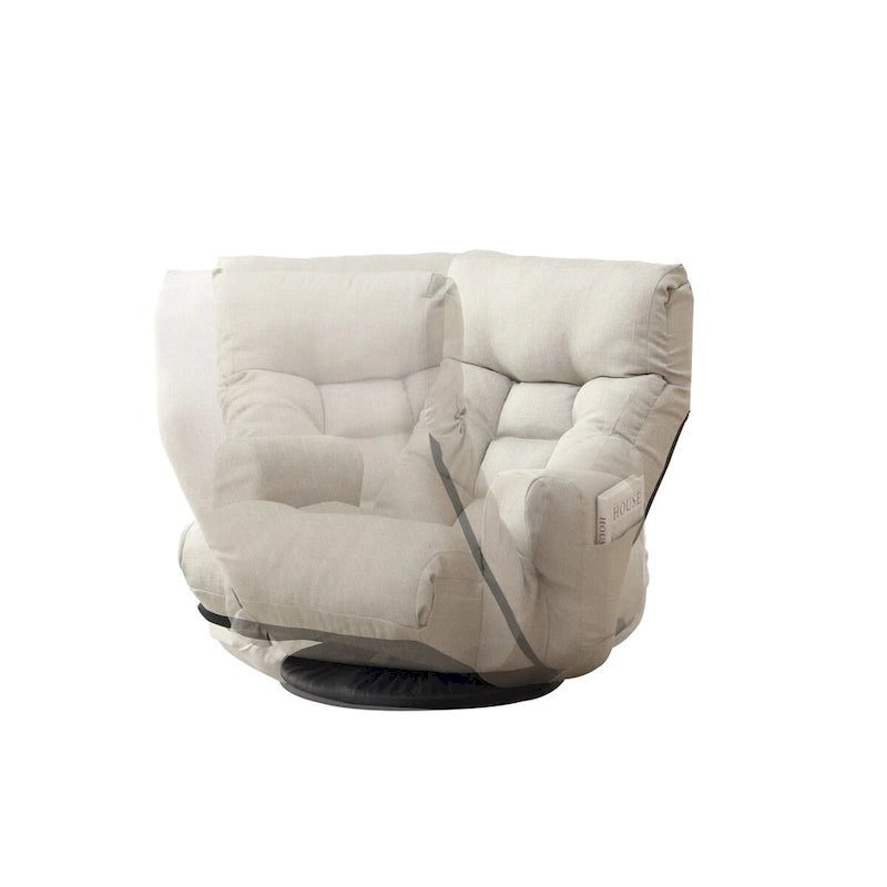 Fauteuils de relaxation gris avec appui-tête et support lombaire réglables