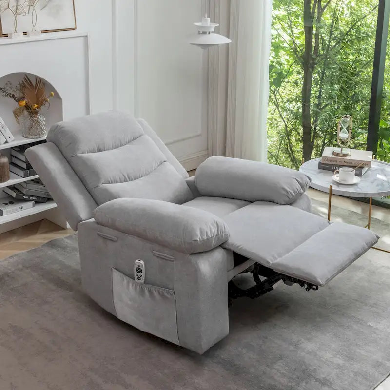 Fauteuil relax électrique avec chauffage d'assise et fonction de massage réglable