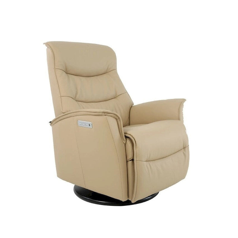 Fauteuil inclinable pivotant en cuir Fjords Dallas