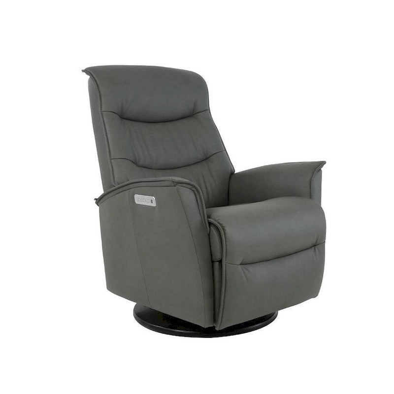 Fauteuil inclinable pivotant en cuir Fjords Dallas