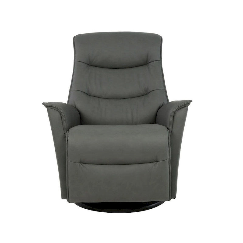 Fauteuil inclinable pivotant en cuir Fjords Dallas