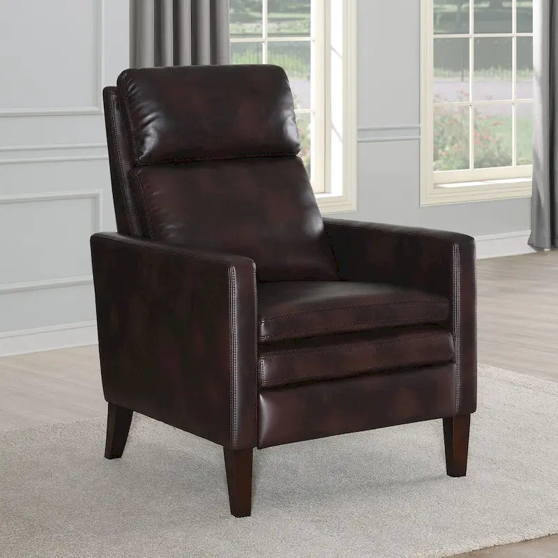 Fauteuil inclinable à dossier poussoir en similicuir Vesper par Greyson Living