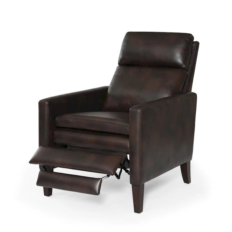 Fauteuil inclinable à dossier poussoir en similicuir Vesper par Greyson Living