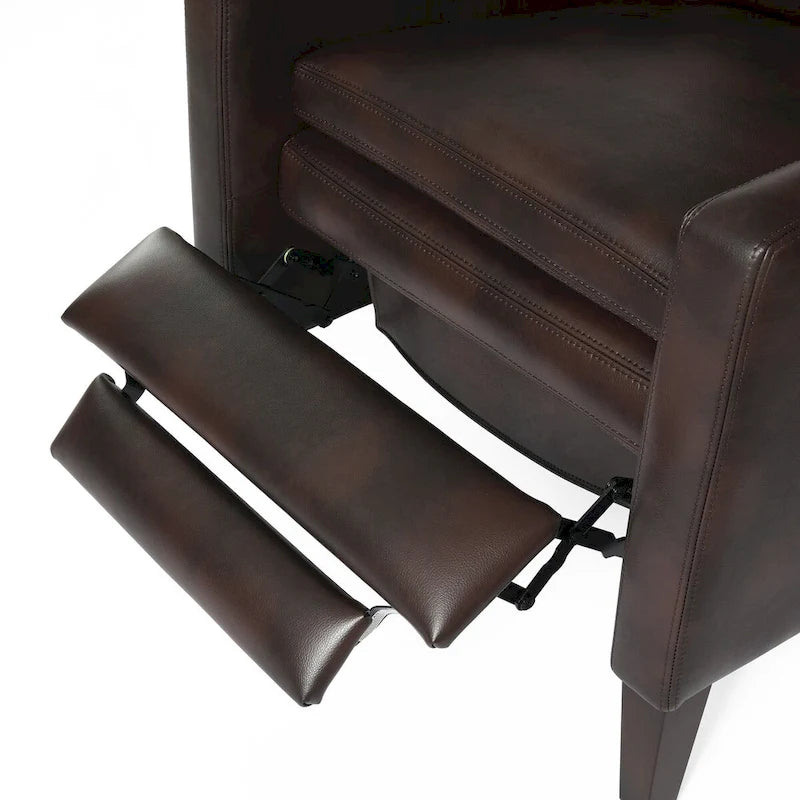 Fauteuil inclinable à dossier poussoir en similicuir Vesper par Greyson Living