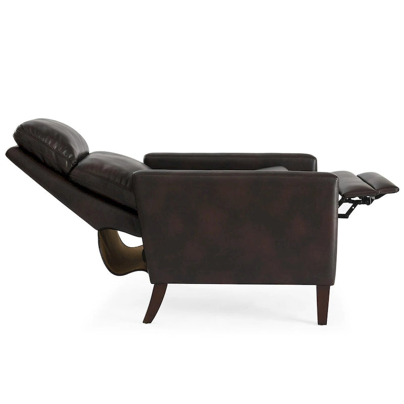 Fauteuil inclinable à dossier poussoir en similicuir Vesper par Greyson Living