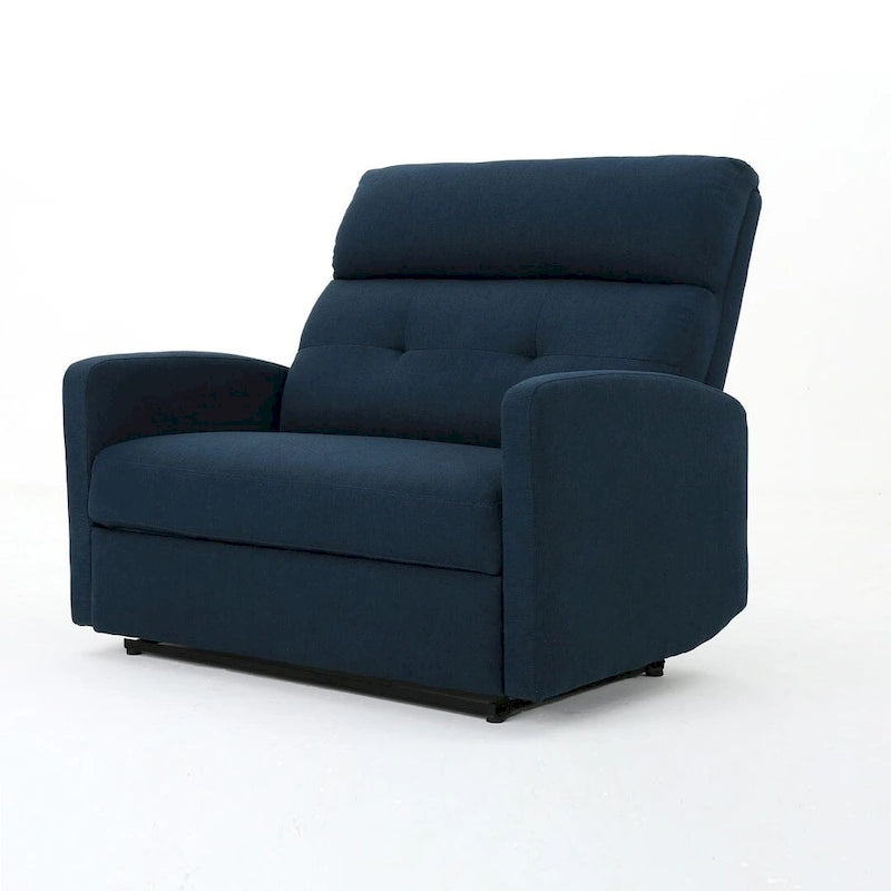 Fauteuil inclinable deux places en tissu moderne avec coussins moelleux par Christopher Knight Home