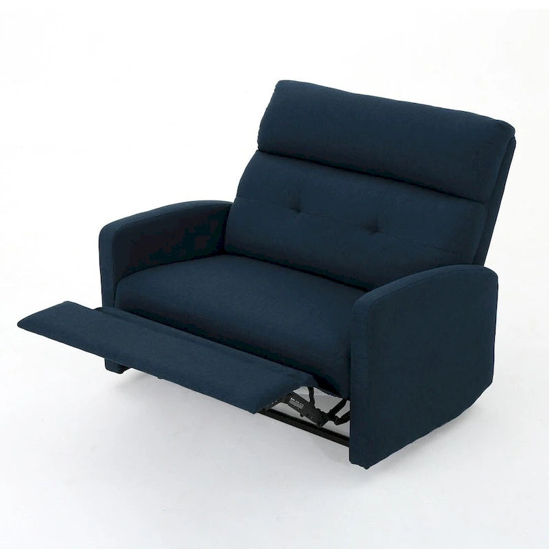Fauteuil inclinable deux places en tissu moderne avec coussins moelleux par Christopher Knight Home