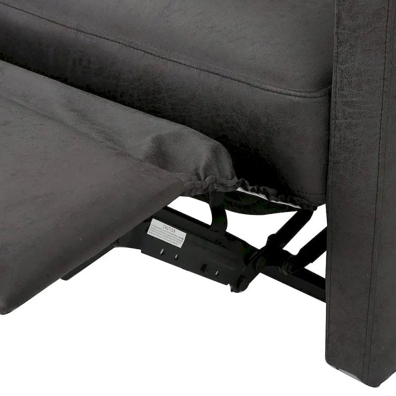 Fauteuil inclinable deux places en tissu moderne avec coussins moelleux par Christopher Knight Home