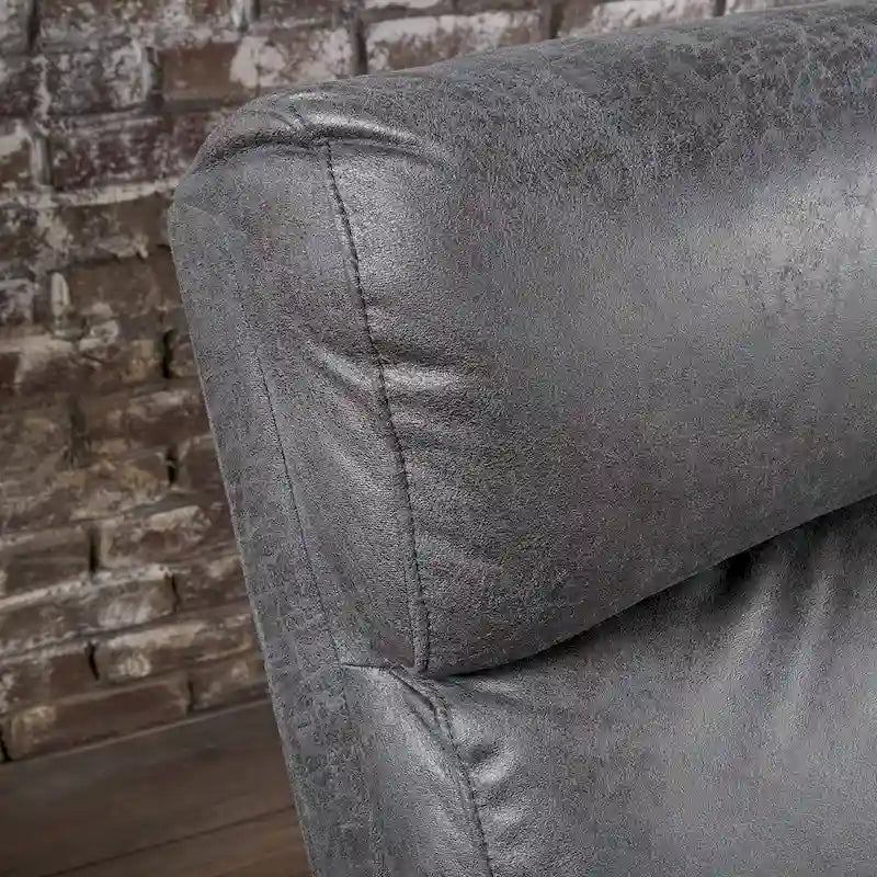 Fauteuil inclinable deux places en tissu moderne avec coussins moelleux par Christopher Knight Home