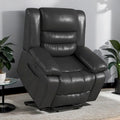 Fauteuil inclinable releveur en similicuir pour personnes âgées