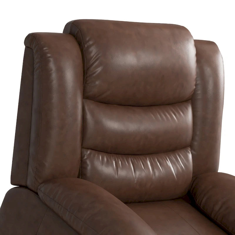 Fauteuil inclinable releveur en similicuir pour personnes âgées