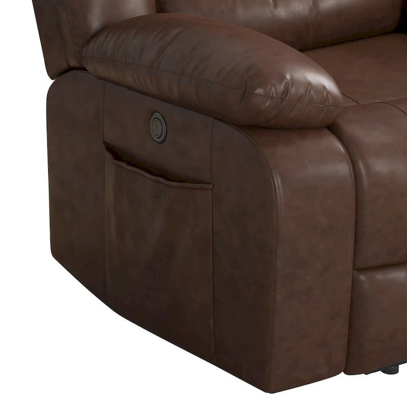 Fauteuil inclinable releveur en similicuir pour personnes âgées