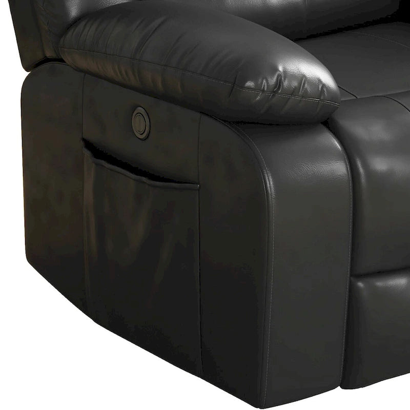 Fauteuil inclinable releveur en similicuir pour personnes âgées