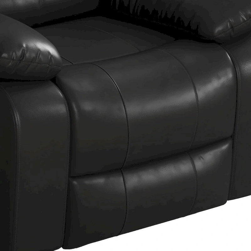 Fauteuil inclinable releveur en similicuir pour personnes âgées